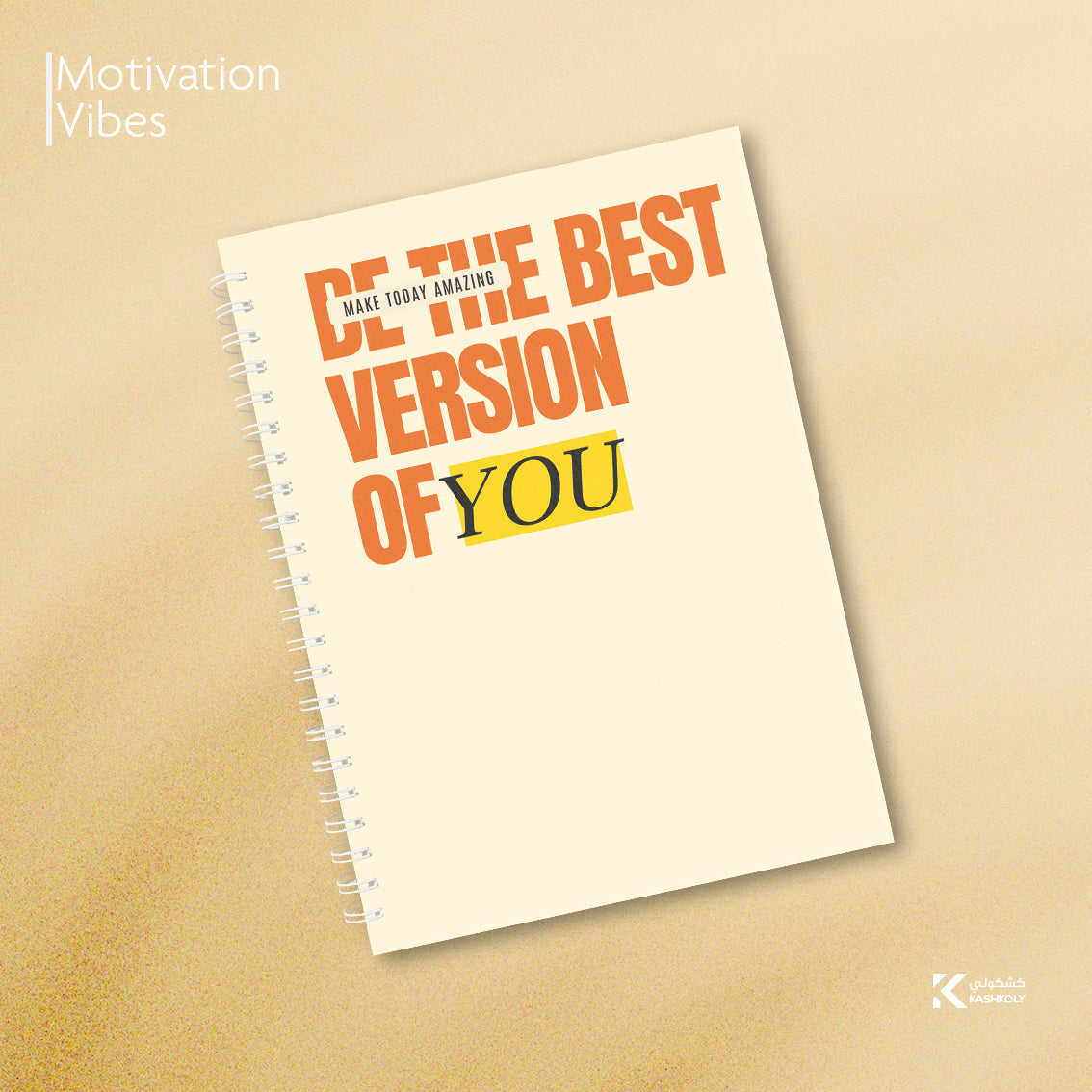 Motivation Vibes Hard Cover Notebook