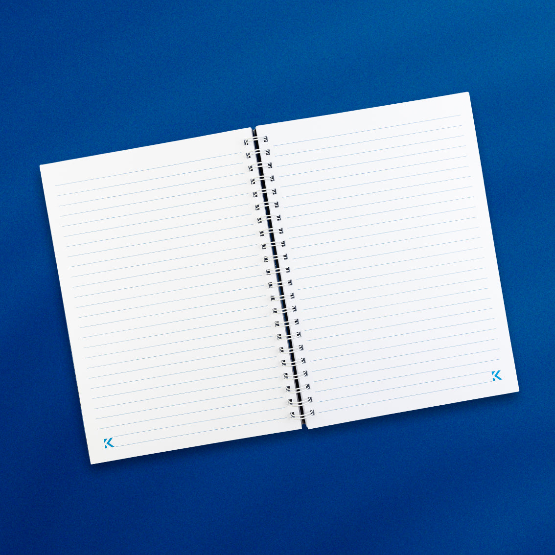 Plain Blue Hard Cover Notebook