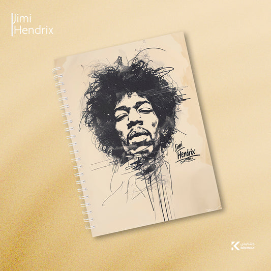 Jimi Hendrix Hard Cover Notebook