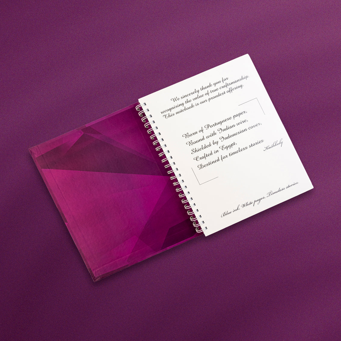 Plain Purple Hard Cover Notebook