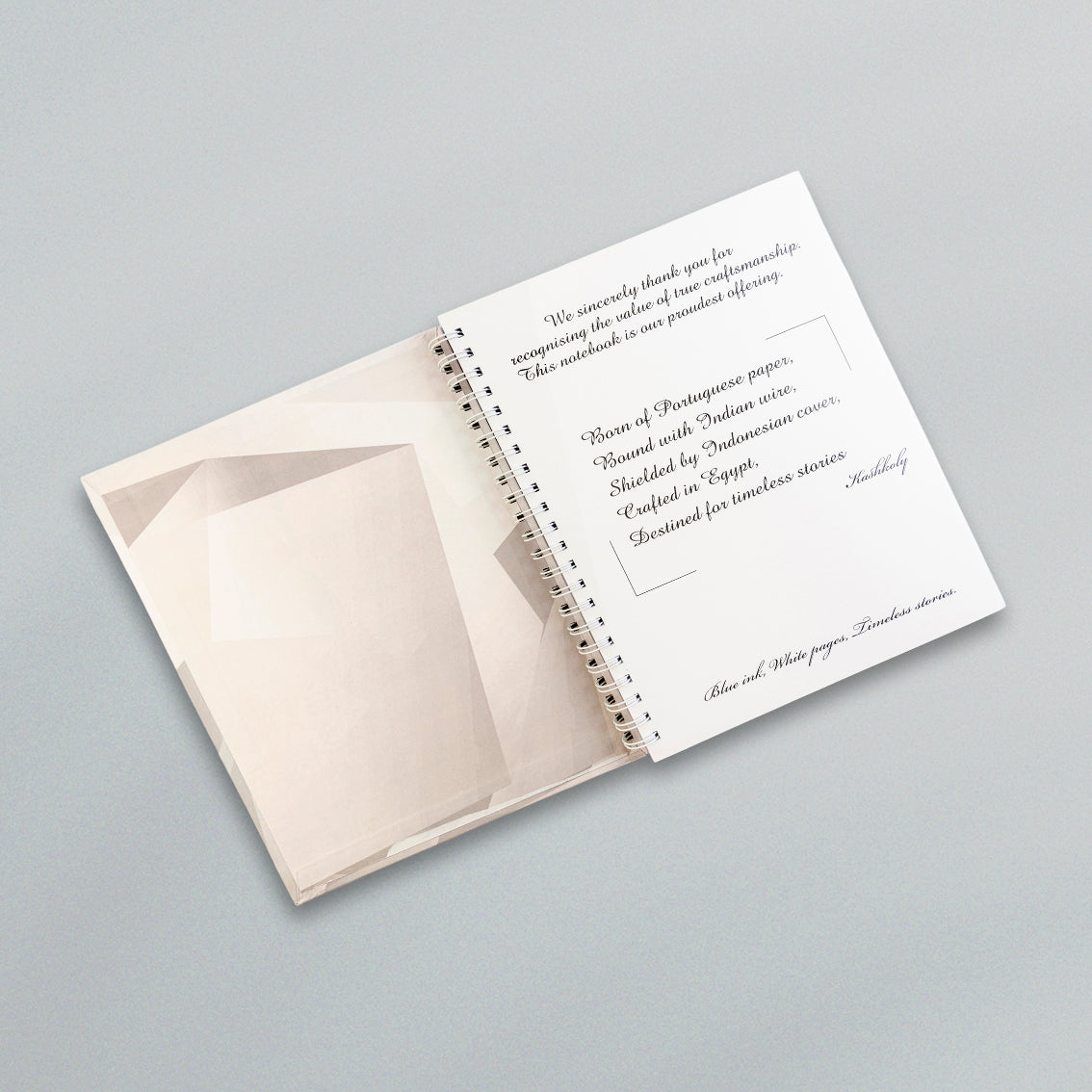 Plain White Hard Cover Notebook