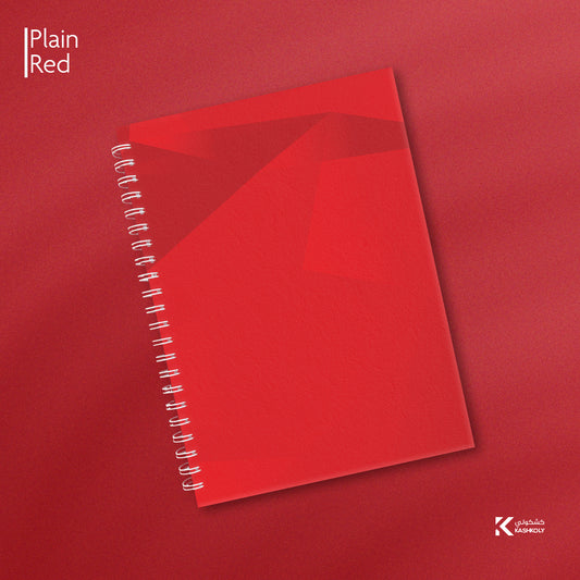 Plain Red Hard Cover Notebook