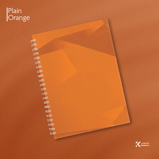 Plain Orange Hard Cover Notebook
