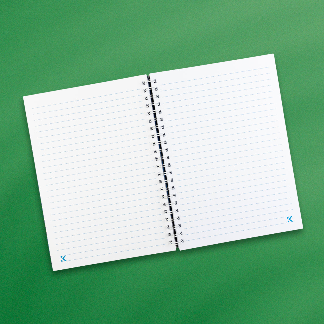 Plain Green Hard Cover Notebook