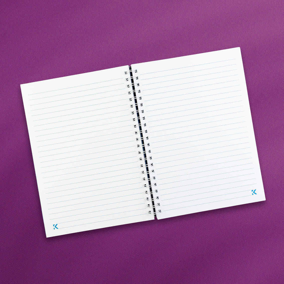 Plain Purple Hard Cover Notebook
