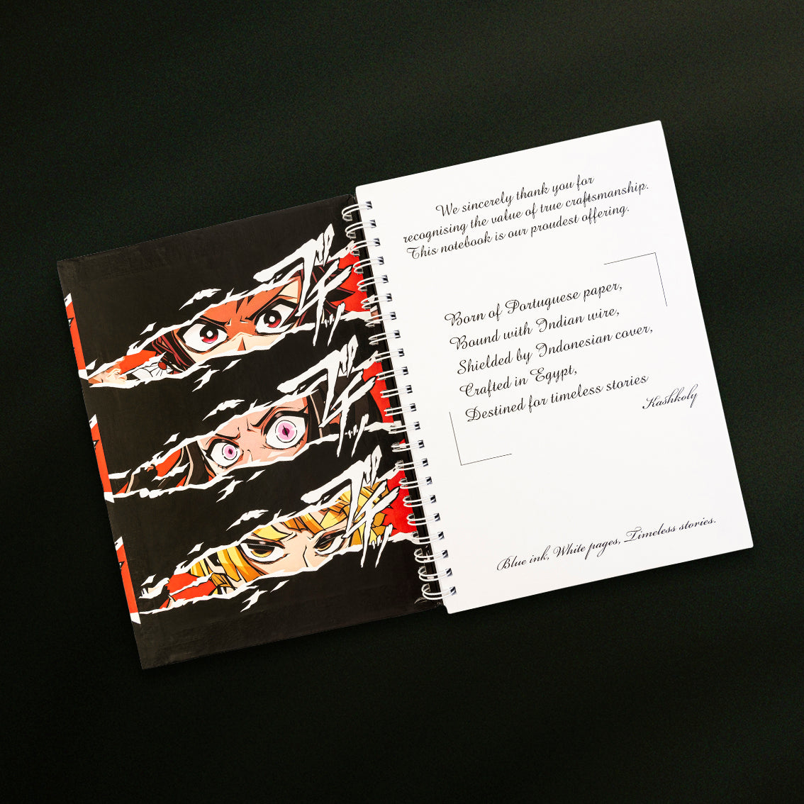 Demon Slayer Hard Cover Notebook