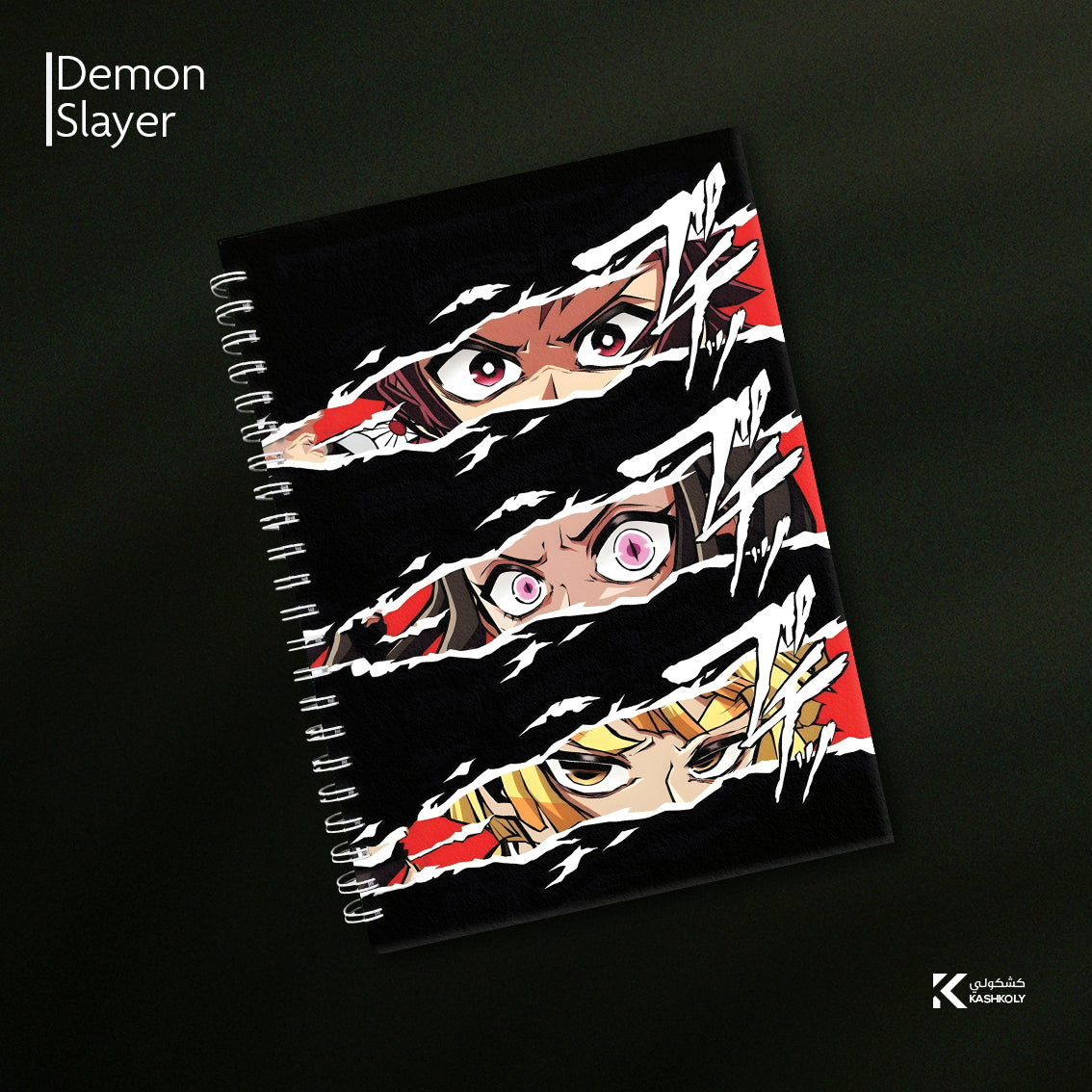 Demon Slayer Hard Cover Notebook