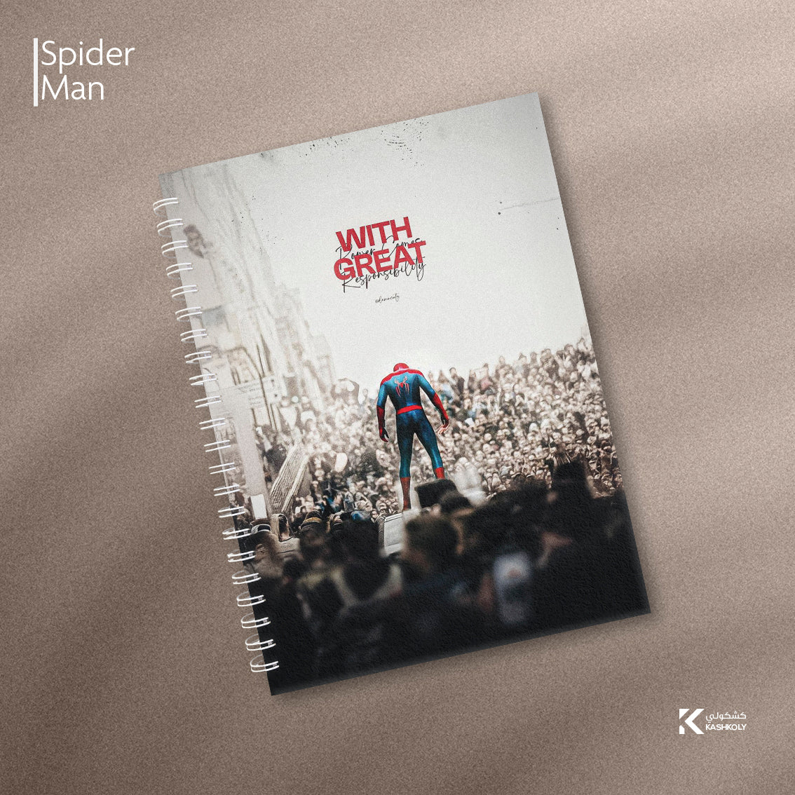 Spider Man Hard Cover Notebook