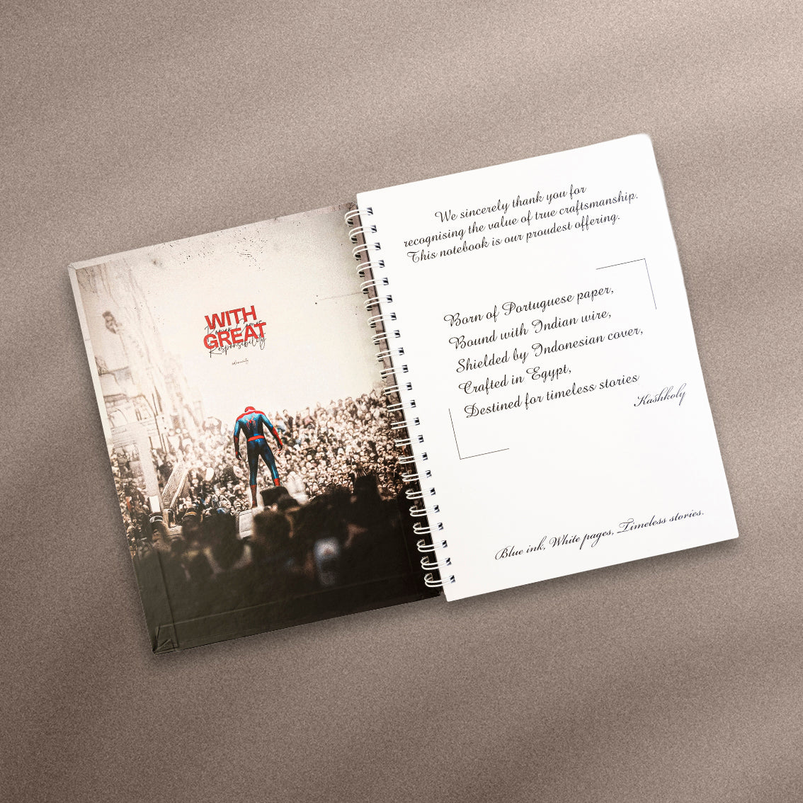 Spider Man Hard Cover Notebook