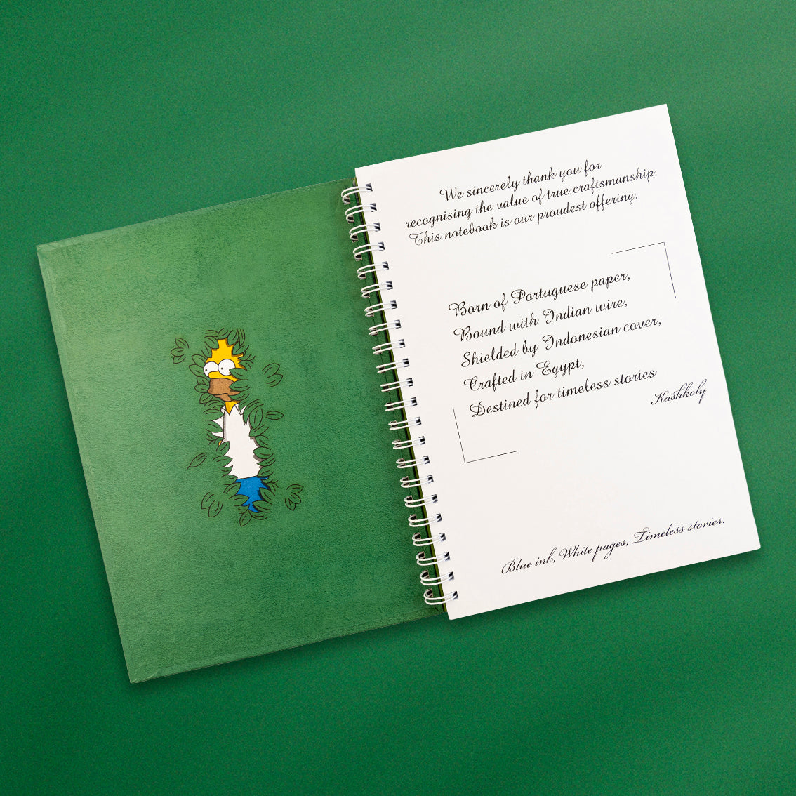 Homer Simpson Hard Cover Notebook