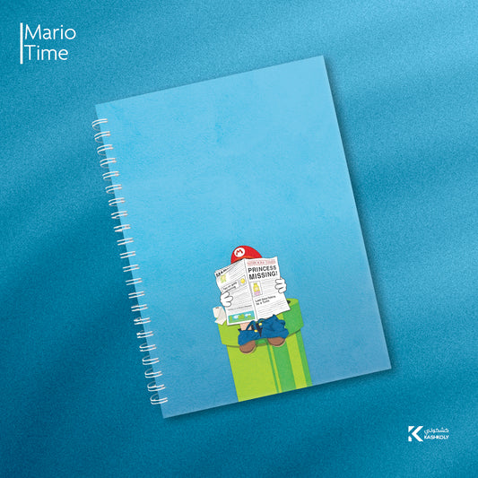 Mario Time Hard Cover Notebook