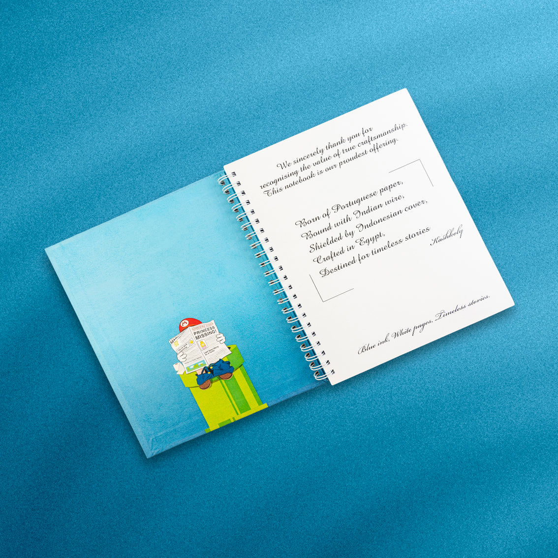 Mario Time Hard Cover Notebook