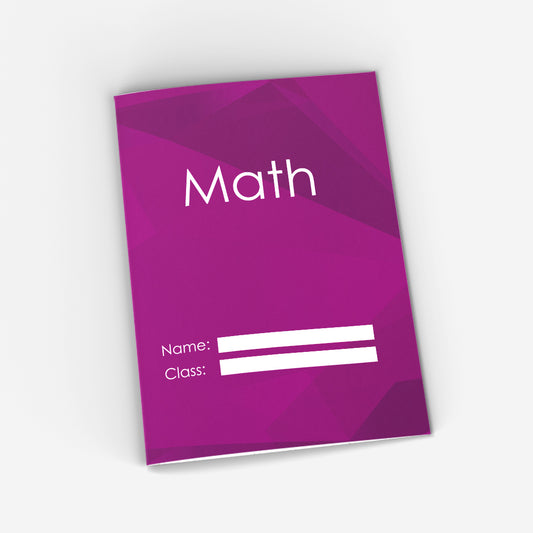 Math CopyBook (purple)